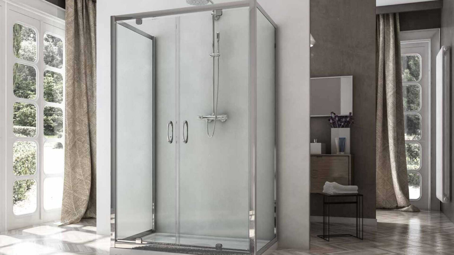 Shower Cabins Aluminium Metal in Germany