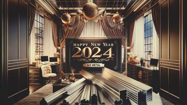 six metal aluminium and metal products manufacturere wholesale extrusion profiles happy new year 2024